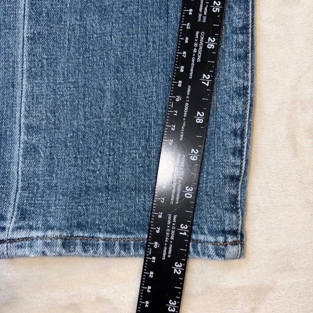 Madewell Full Length Classic Straight Leg Jeans Blue Denim 27 High Rise 826-2207